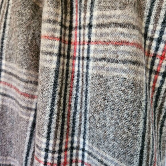 Vernacular Plaid Scarf | Academia Preppy Neutral Fall Accessory - NWT - Picture 3 of 5